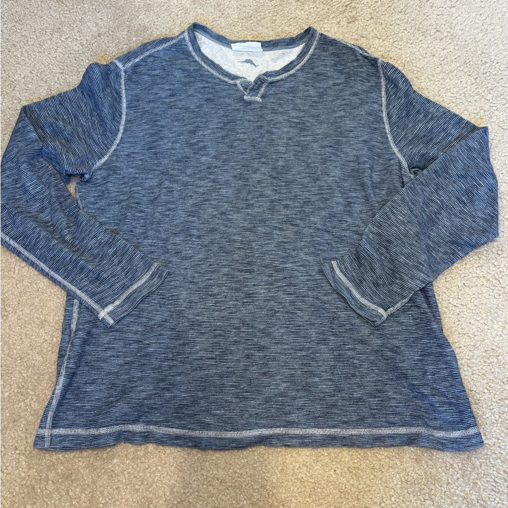 Tommy Bahama Striped Blue Reversible Shirt